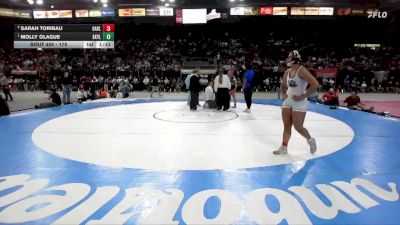 170 lbs 1st Place Match - Molly Olague, Skyline vs Sarah Toribau, Oakley