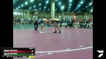 138 lbs Round 3 (6 Team) - David Hartsaw, PWC vs Brock Gunnels, Level Up