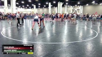 285 lbs Quarterfinals (8 Team) - Noah Bolen, Austintown Fitch Falcons vs Deandre Berry, Florida Elite Wrestling Academy