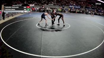 D 2 106 lbs Cons. Round 1 - Kahleel Papillion, Comeaux vs Nathan Oriol, Archbishop Hannan