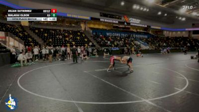 132 lbs 19th Place Match - Julian Gutierrez, Huntley vs Malakai Olson, Albert Lea Area