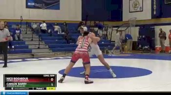 157 lbs Cons. Semi - Nico Bogardus, Sacred Heart University vs Carson Barry, Johnson & Wales (RI)