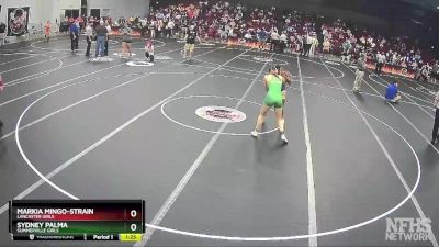 Girls 132 lbs Quarterfinal - Sydney Palma, Summerville Girls vs Markia Mingo-Strain, Lancaster Girls