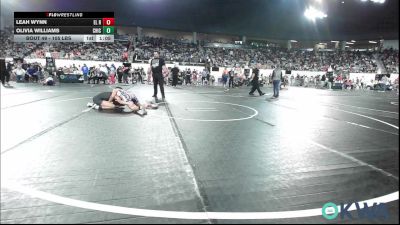 105 lbs Quarterfinal - Leah Wynn, El Reno Wrestling Club vs Olivia Williams, Chickasha Wrestling