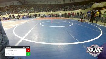 45 lbs Quarterfinal - Jo Thigpen, Choctaw Ironman Youth Wrestling vs Kendal Martinez, Maverick Elite Wrestling