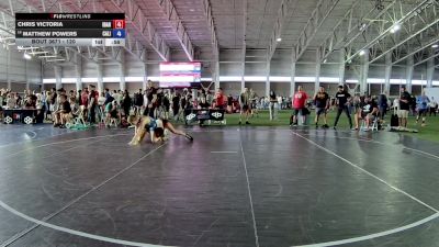 120 lbs Champ. Round 2 - Chris Victoria, Idaho vs Matthew Powers, California