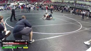 95 lbs Quarterfinal - Mannix Davis, WWC Predator Wrestling vs Mallet Arvdal, Sutherland Youth Wrestling Club