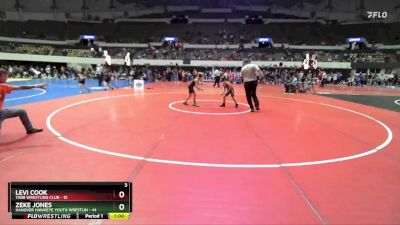 Rookie 3-5 68 Quarterfinal - Levi Cook, Tabb Wrestling Club vs Zeke Jones, Hanover Hawkeye Youth Wrestlin