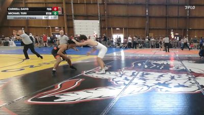 152 lbs Quarterfinal - Carnell Davis, Ponaganset vs Michael Turi, Wyoming Seminary