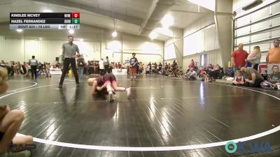 78 lbs Rr Rnd 2 - Kinslee McVey, Honey Badgers Wrestling Club vs Hazel Fernandez, Derby Wrestling Club