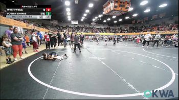 52 lbs Consi Of 4 - Wyatt Wylie, Tuttle Wrestling vs Foster Barnes, Newcastle Youth Wrestling