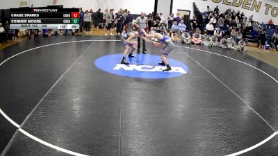 139 lbs Semifinal - Connor Moore, Connellsville vs Chase Sparks, Connellsville