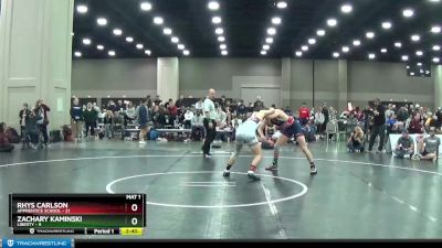 174 lbs Semis & 1st Wrestleback (8 Team) - Zachary Kaminski, Liberty vs Rhys Carlson, Apprentice School