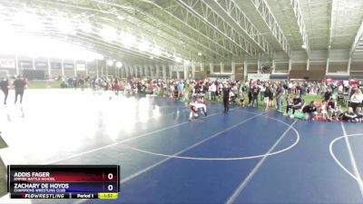 84 lbs Quarterfinal - Addis Fager, Empire Battle School vs Zachary De Hoyos, Champions Wrestling Club