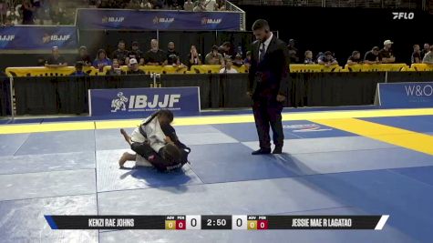 Jessie Mae R Lagatao vs Kenzi Rae Johns 2026 Pan Kids Jiu-Jitsu IBJJF Championship