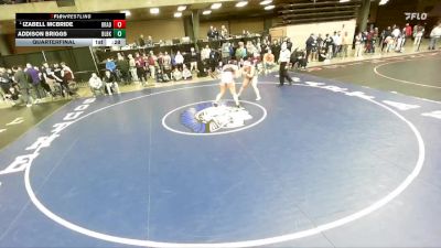 190 lbs Quarterfinal - Izabell McBride, Unattached vs Addison Briggs, Westville