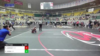 49 lbs Semifinal - Kingston Jackson, Panther Youth Wrestling-CPR vs Elias Jones, Conway Wrestling Club