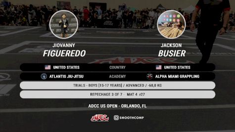 Jackson Busier vs Jiovanny Figueredo 2025 ADCC Orlando Open/Youth Trials