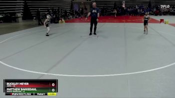 55 lbs Quarterfinals (8 Team) - Matthew Bakkedahl, Maple River/USC vs Buckley Meyer, ANML