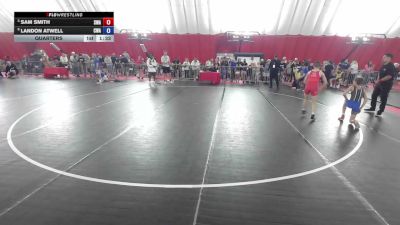 88 lbs Quarters - Sam Smith, Sebolt Wrestling Academy vs Landon Atwell, Callan Wrestling Academy