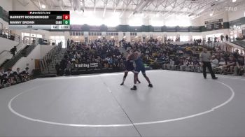 285 lbs Round 1 (16 Team) - Barrett Rosenberger, Jones County vs Manny Brown, Cambridge