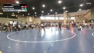 150 lbs Finals (2 Team) - Micah Thomas, Black Creek WC vs Athens Dufour, Pod Squad