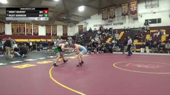 190 lbs Quarterfinal - Riley Johnson, Skutt Catholic vs Jimmy Mastny, Marian Central Catholic