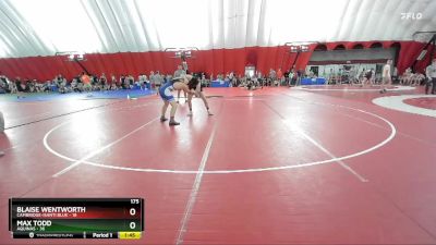 175 lbs Semis & Wb (16 Team) - Max Todd, Aquinas vs Blaise Wentworth, Cambridge-Isanti Blue