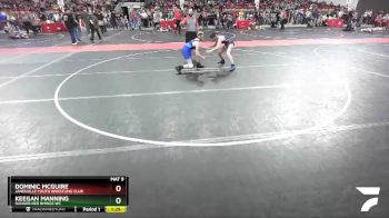 110 lbs Cons. Round 2 - Keegan Manning, Slinger Red Rhinos WC vs Dominic McGuire, Janesville Youth Wrestling Club