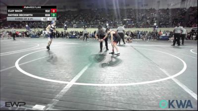 80 lbs Consi Of 8 #1 - Clay Bach, Weatherford Youth Wrestling vs Hayden Beckwith, Miami