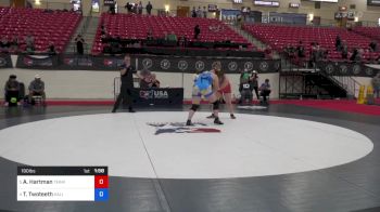 190 lbs Quarters - Amie Hartman, Team Idaho Wrestling Club vs Tirza Twoteeth, Kalispell Wrestling Club