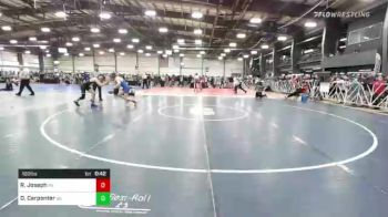 120 lbs Consi Of 32 #1 - Ryder Joseph, PA vs Durben Carpenter, GA