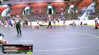 112 lbs Cons. Round 5 - Jackson Robbins, Rochester Wrestling Club vs Joseph Austin, Glasgow Wrestling Academy