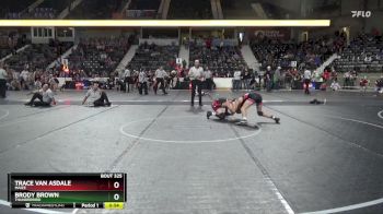 125 lbs 3rd Place Match - Brody Brown, Thunderbird vs Trace Van Asdale, Maize