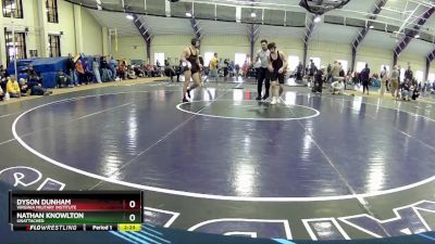 133 lbs Champ. Round 2 - Nathan Knowlton, Unattached vs Dyson Dunham, Virginia Military Institute