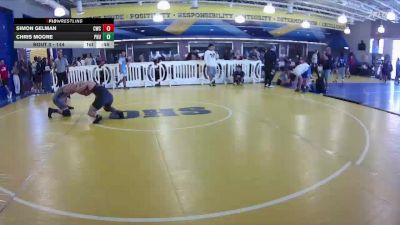 144 lbs Cons. Round 4 - Chris Moore, Palm Harbor University vs Simon Gelman, Cowboy Wrestling Club
