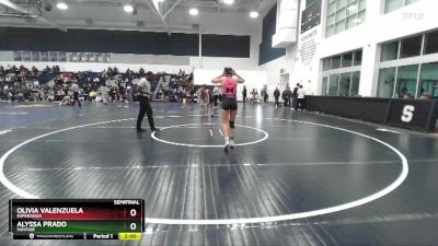 105 lbs Semifinal - Alyssa Prado, Mayfair vs Olivia Valenzuela, Esperanza