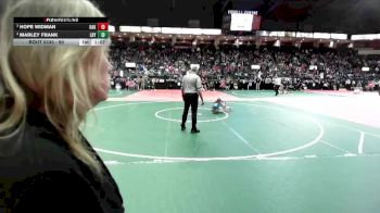 90 lbs Semifinal - Hope Widman, OAK3 vs Marley Frank, LDYA