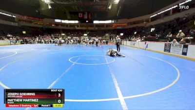 150 lbs Cons. Round 2 - Joseph Goehring, Walden Grove vs Matthew Martinez, Basha