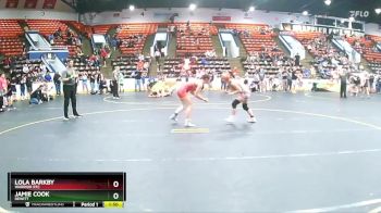 127 lbs Semifinal - Lola Barkby, Warrior RTC vs Jamie Cook, DeWitt