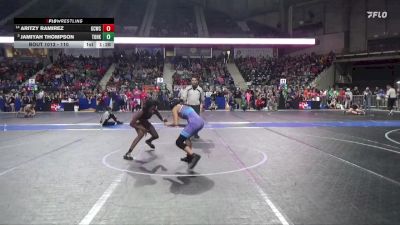 110 lbs Champ. Round 1 - Jamiyah Thompson, Team Of Hard Knox vs Aritzy Ramirez, Garden City Wrestling Club