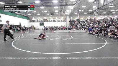 70 lbs Champ. Round 2 - Steven Davidson, Slyfox Wrestling Academy vs Vincent Lange, Immortal Athletics WC
