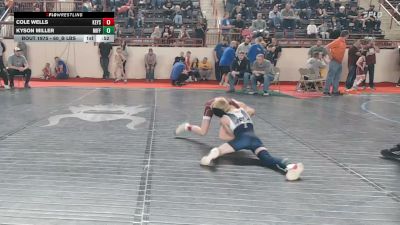 60_B lbs Round Of 32 - Cole Wells, Keystone vs Kyson Miller, Mifflin County