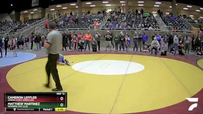 92 lbs Cons. Round 3 - Matthew Martinez, Newberg Mat Club vs Cameron Leffler, Junior Comet Wrestling