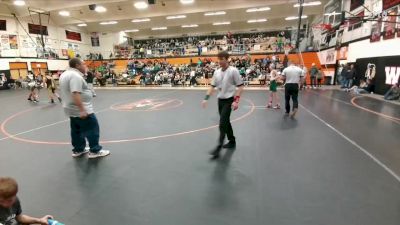 99-102 lbs Round 2 - Bryer Giesmann, Lander Middle School vs Jace Jameson, Lovell Middle School