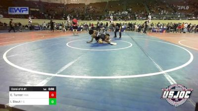 92 lbs Consi Of 8 #1 - E Turner, HURRICANE WRESTLING ACADEMY vs Isaiah Stout, F-5 Grappling