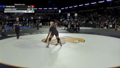 130 lbs Round Of 16 - Piper Pike, St Helena (NC) vs Sabrina Felix, Downey (SS)