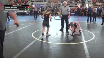 75 lbs Cons. Semi - Jensen Jackson, Pursuit Wrestling vs Madison Campbell, Stebbins