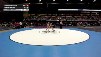 140 lbs Cons. Round 2 - Crystal Walters, Hays HS vs Devin Seward, Basehor-Linwood HS
