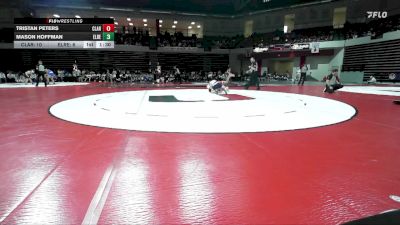 106 lbs Quarterfinals (8 Team) - Tristan Peters, CLAREMORE vs Mason Hoffman, EL RENO